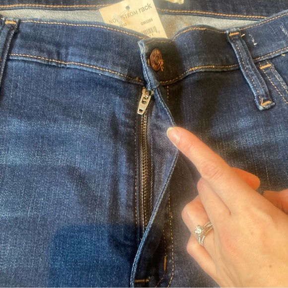 New Madewell NWT 9" Mid-Rise Skinny Jeans Larkspur TENCEL™ Denim Stretch Blue 35 - Picture 8 of 11